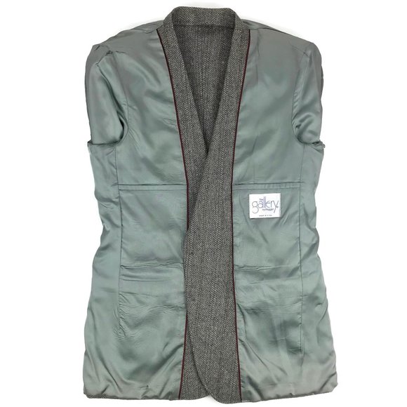 Vintage Haggar Gray Tweed Blazer Sport Coat Sz 40R - Picture 3 of 14